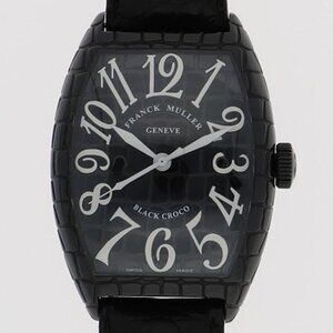 Frank Muller Watches 8880 SC BLK CRO Stainless Steel/leather Mechanical Auto...